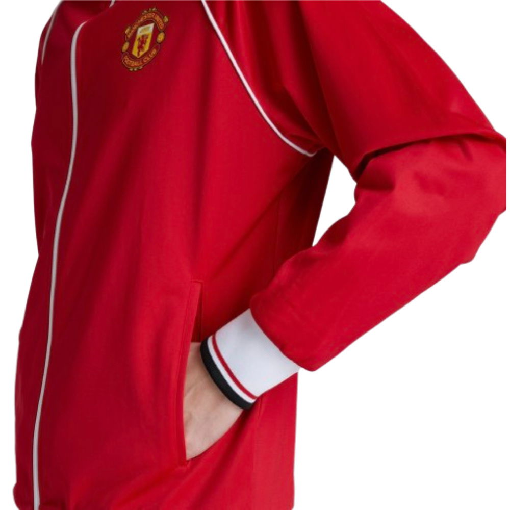 Man Utd 1999 Home Inspired Retro Track Jacket (Red)