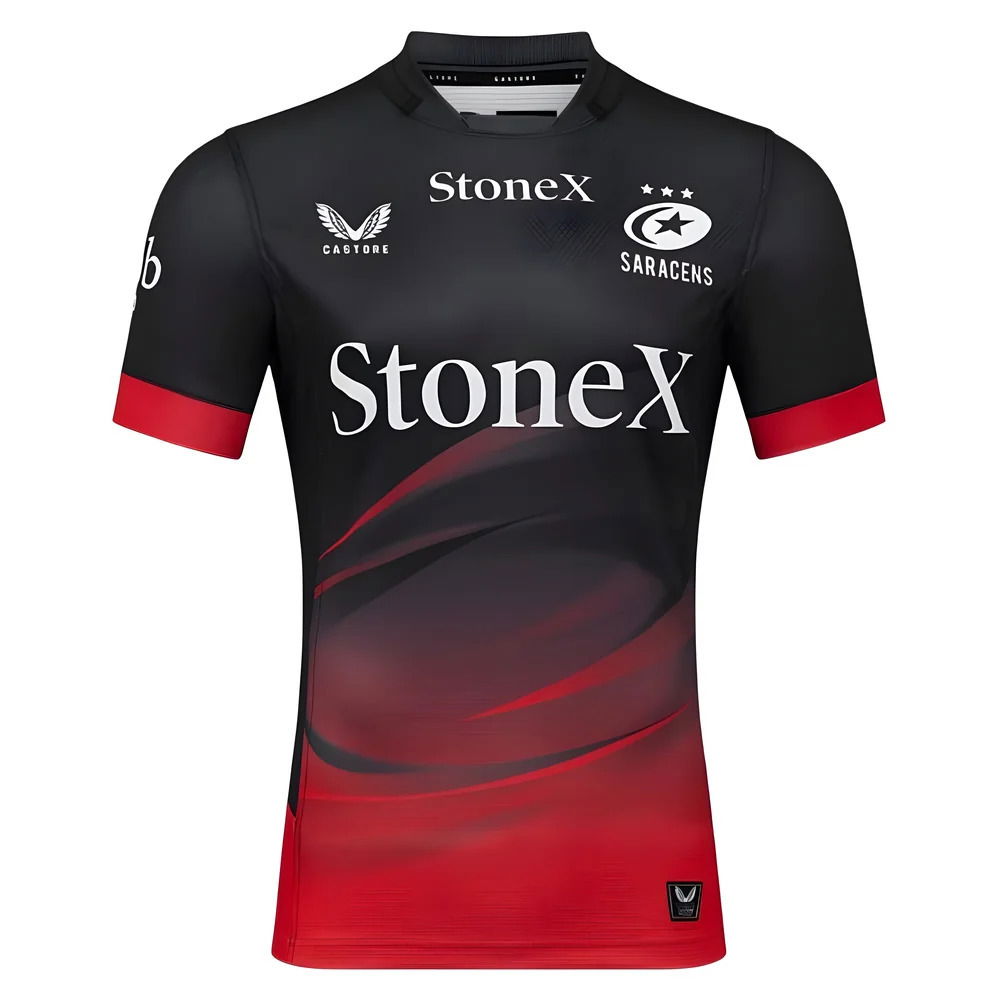2025-2026 Saracens Home Rugby Shirt (Kids) (Your Name)