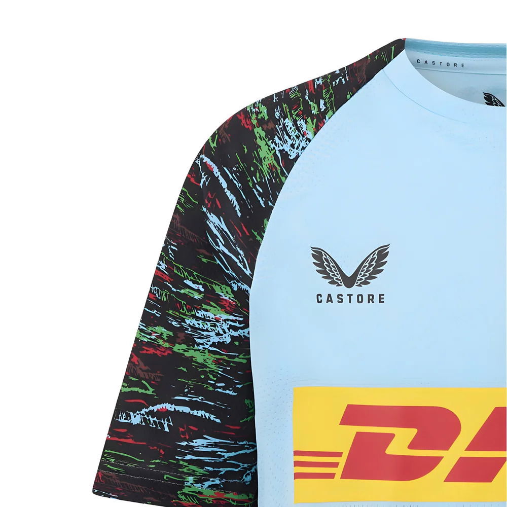 2025-2026 Harlequins Rugby Training Shirt (Sky Blue)