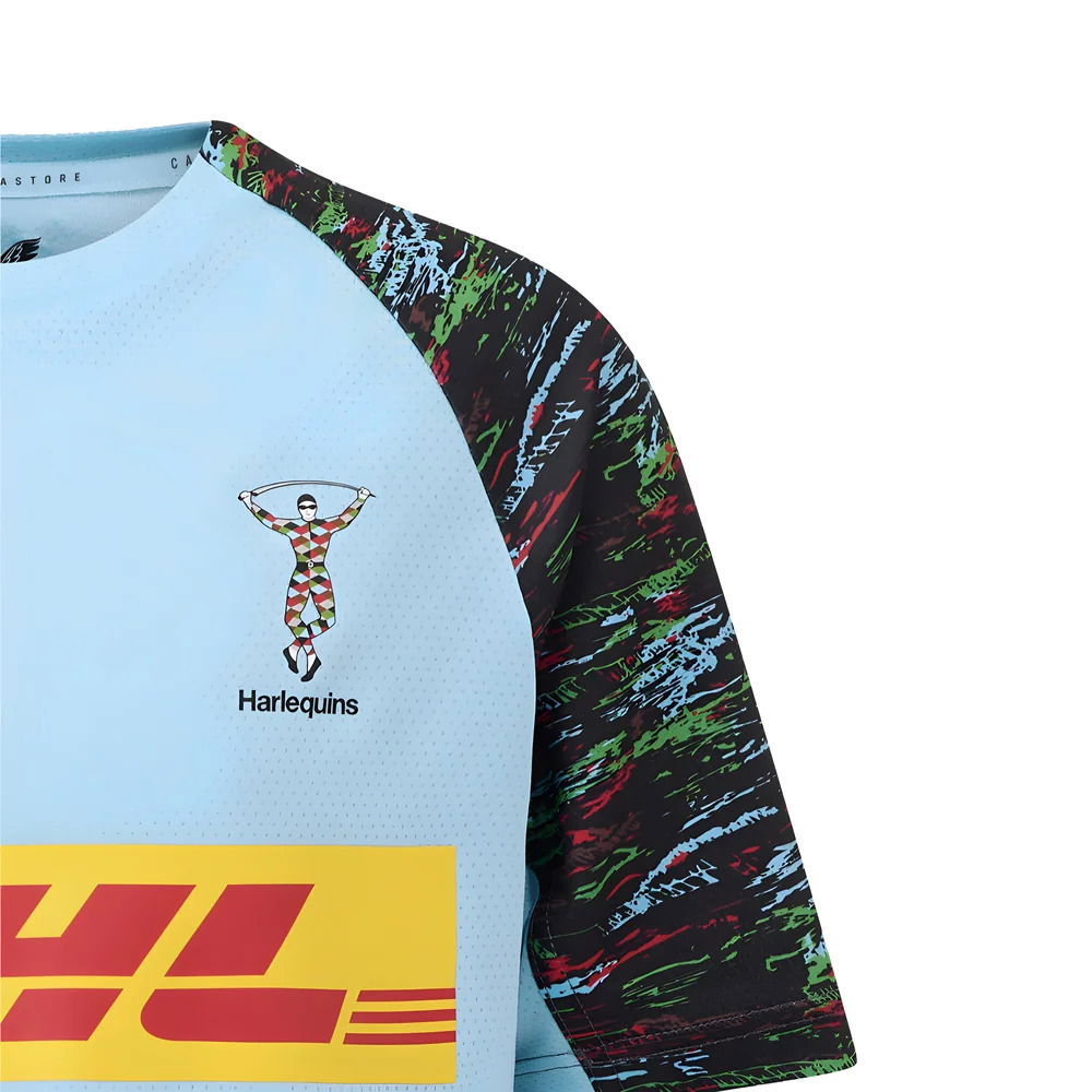 2025-2026 Harlequins Rugby Training Shirt (Sky Blue)