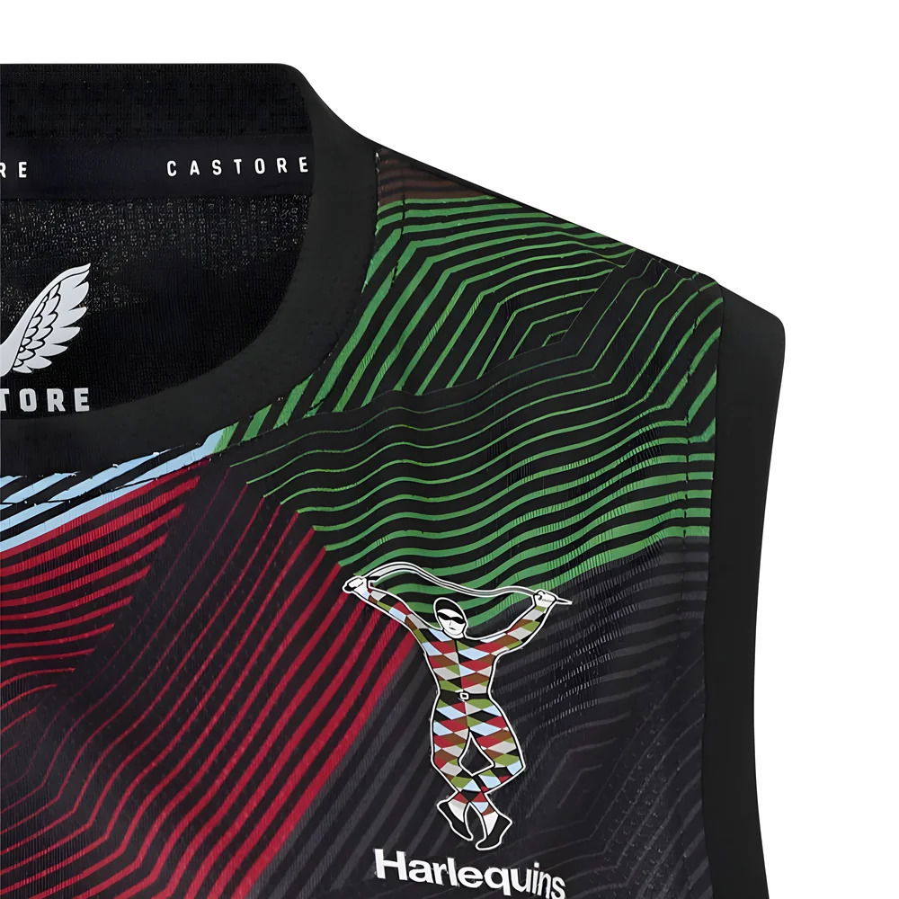 2025-2026 Harlequins Pre Match Sleeveless Tee (Caviar)