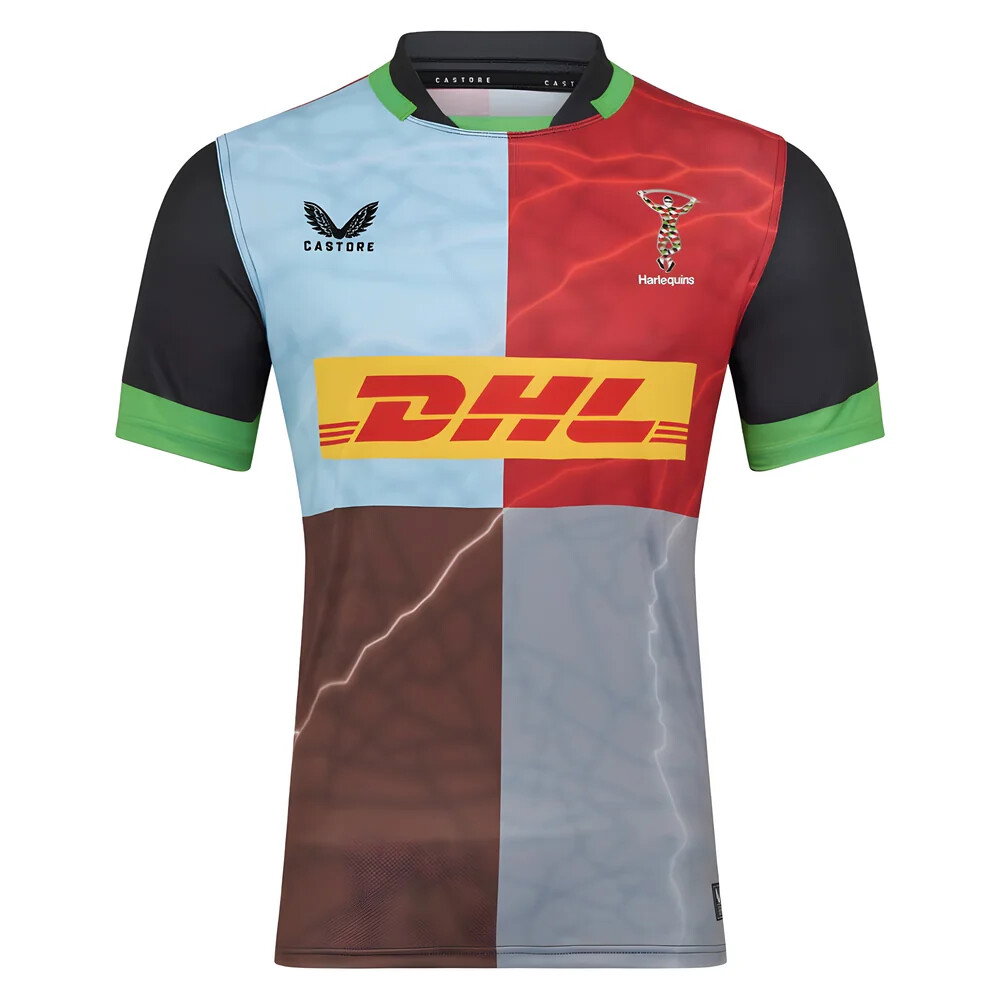 2025-2026 Harlequins Home Rugby Shirt (Your Name)