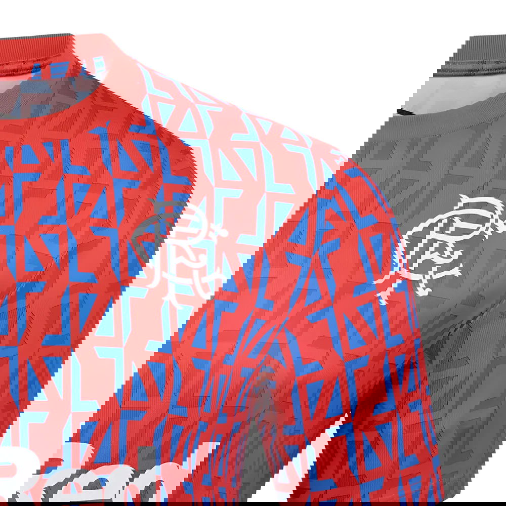2025-2026 Rangers Away Pre-Match Tee (Flame Scarlet)