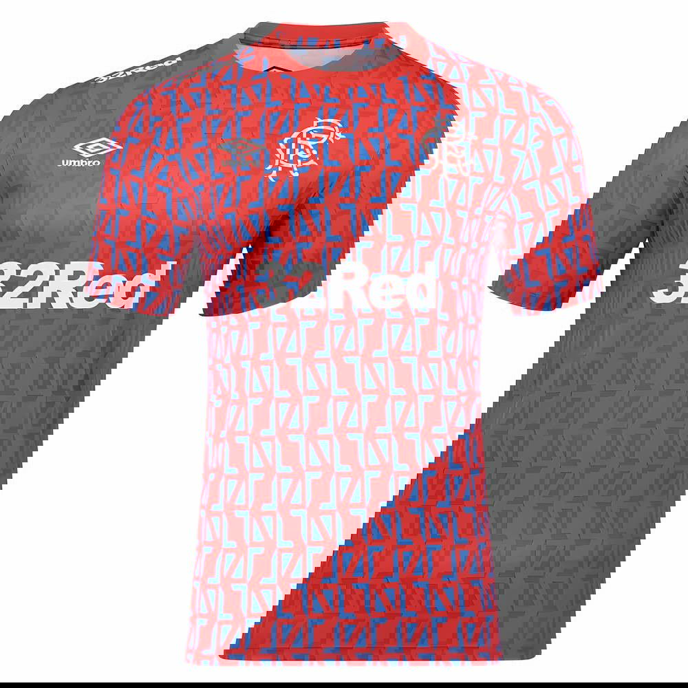 2025-2026 Rangers Away Pre-Match Tee (Flame Scarlet) (Your Name)