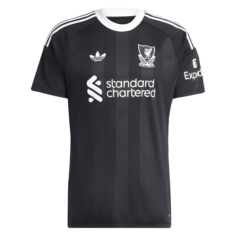 2025-2026 Liverpool Third Goalkeeper Shirt (Black) (Your Name)