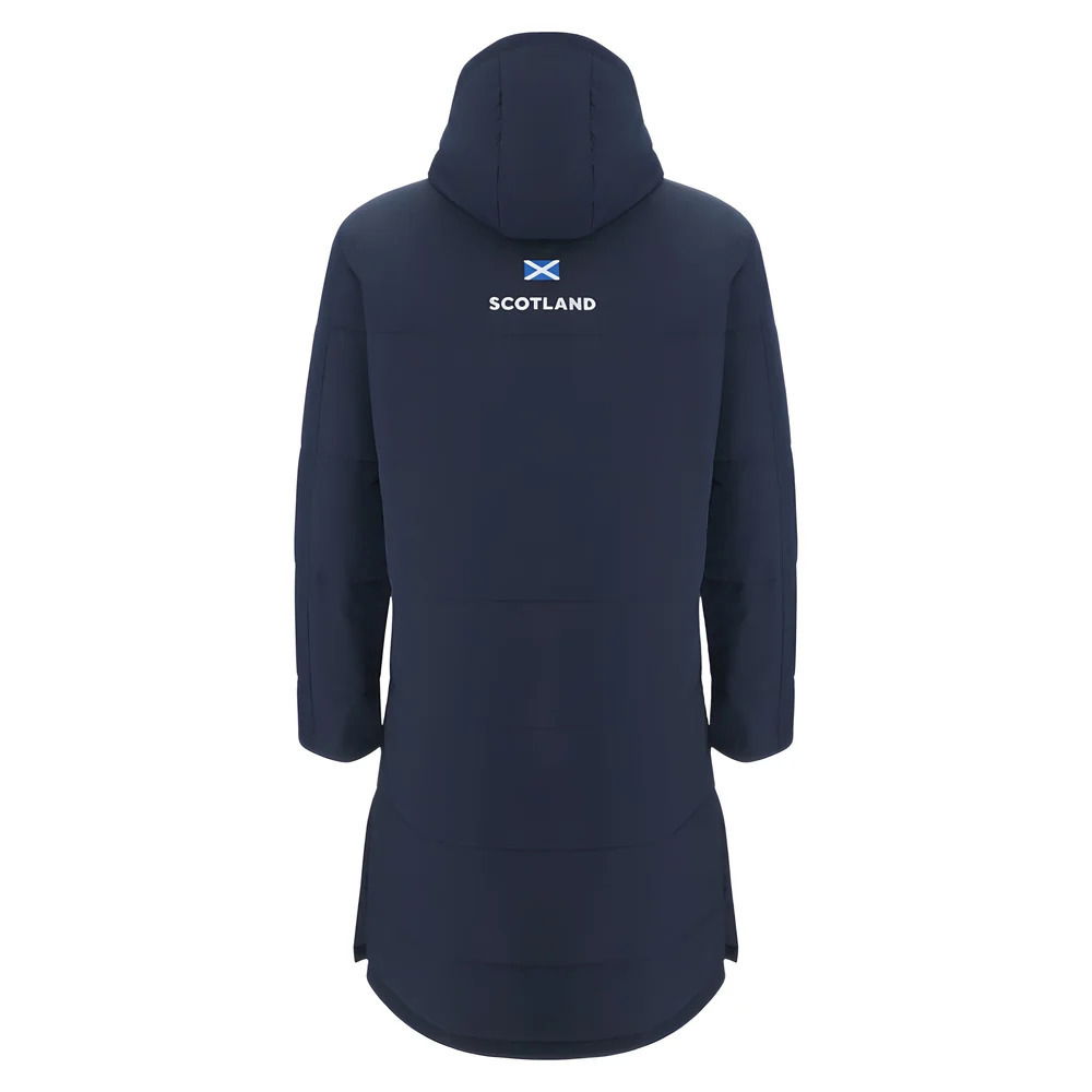 2025-2026 Scotland Rugby Long Bench Padded Jacket (Navy)