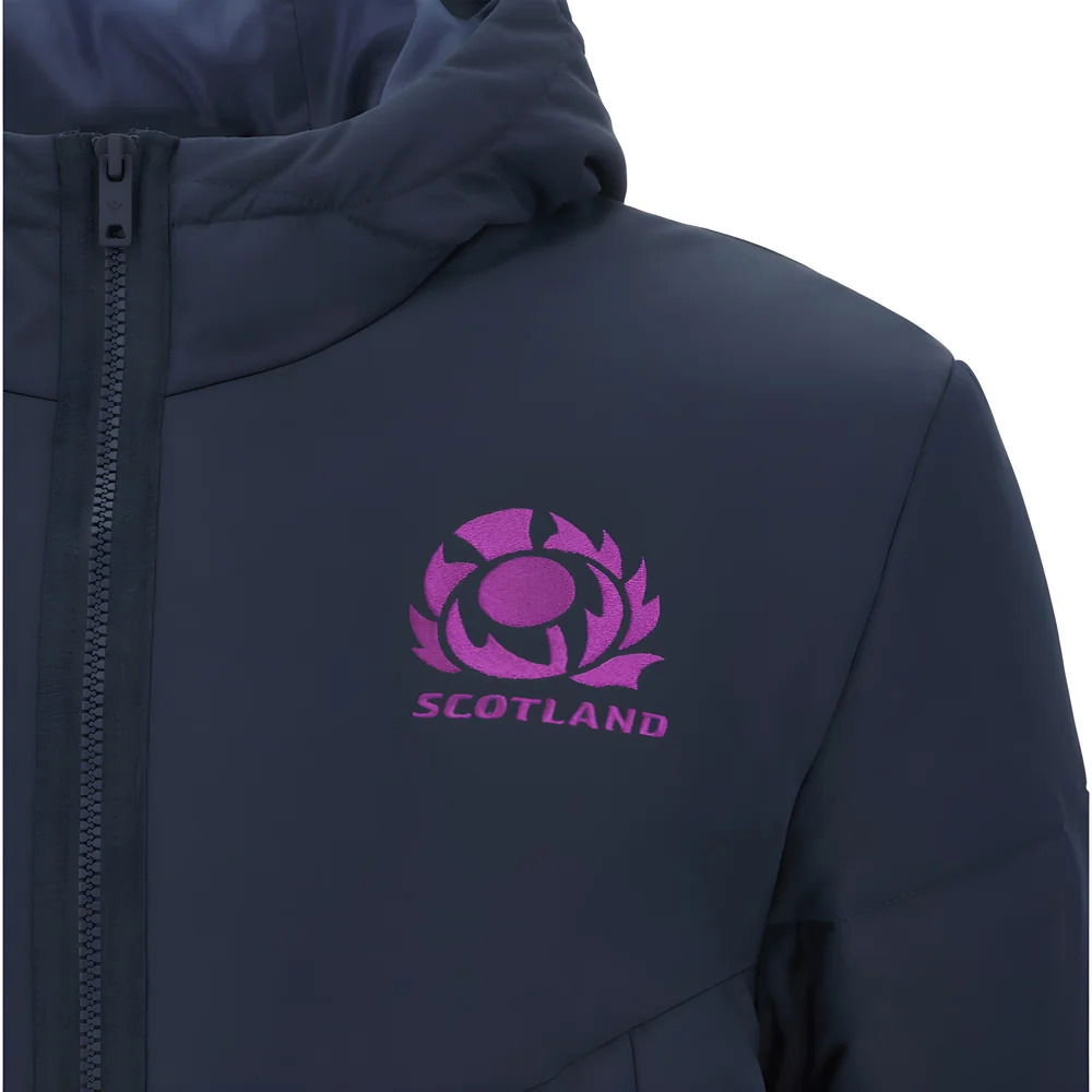 2025-2026 Scotland Rugby Long Bench Padded Jacket (Navy)