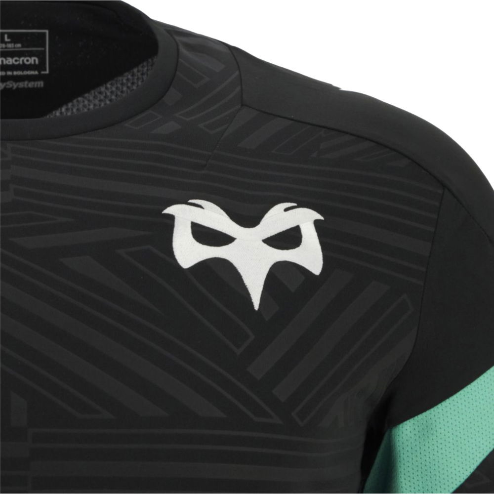 2025-2026 Ospreys Rugby Poly LS Training Tee (Black)