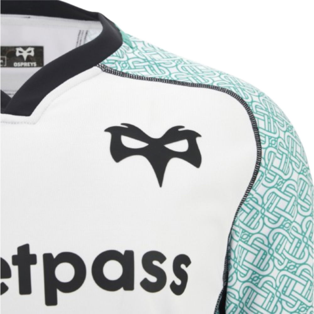 2025-2026 Ospreys Away Rugby Poly Replica Shirt
