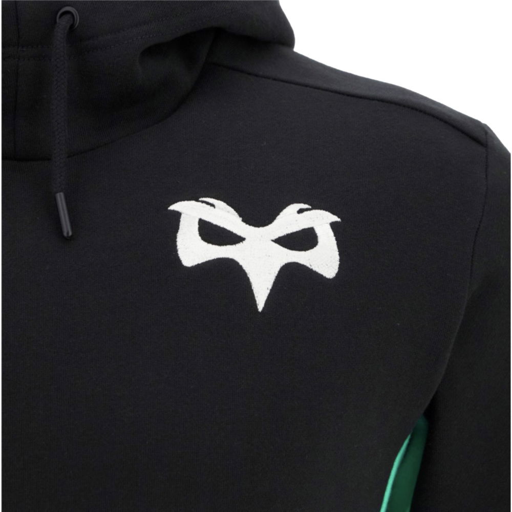 2025-2026 Ospreys Rugby Cotton Hooded Sweat (Black)