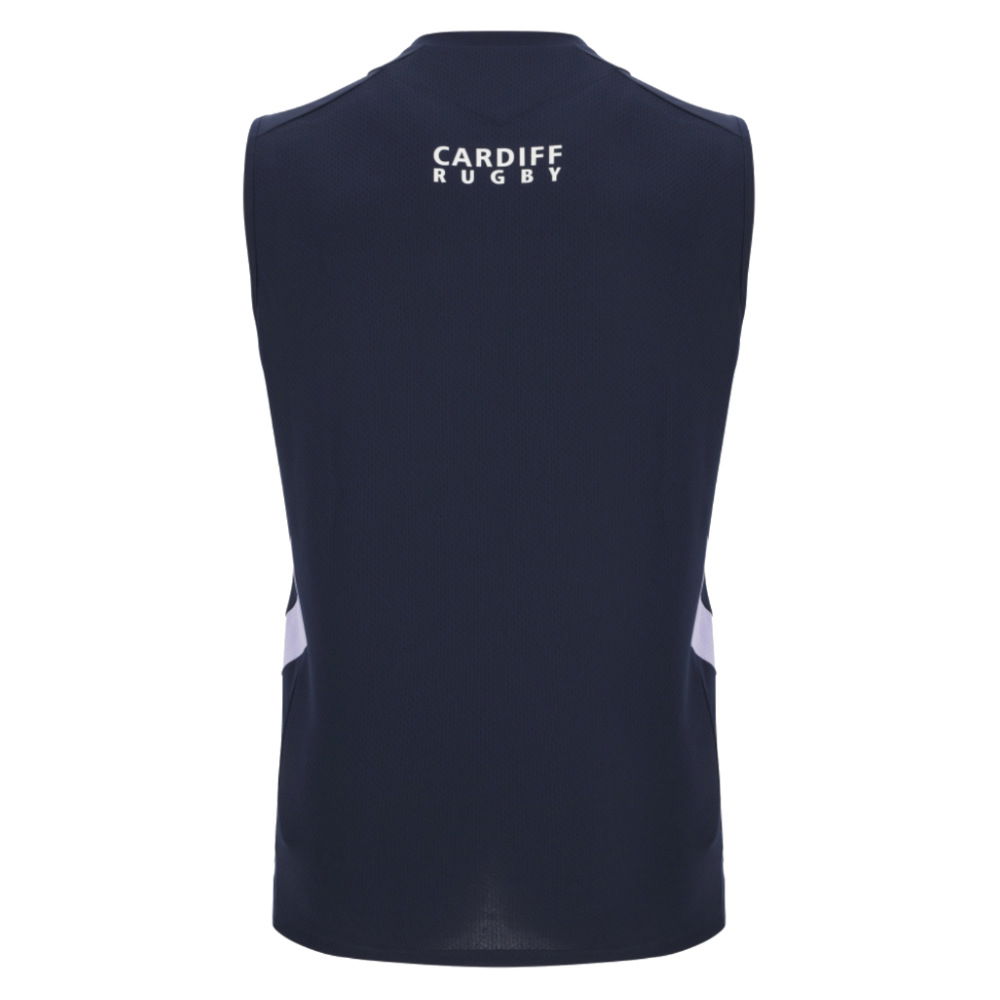 2025-2026 Cardiff Blues Training Poly Sleeveless Shirt (Navy)