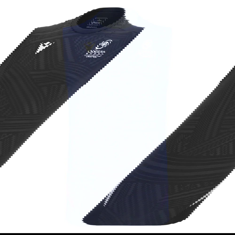 2025-2026 Cardiff Blues Training Poly Sleeveless Shirt (Navy) (Your Name)