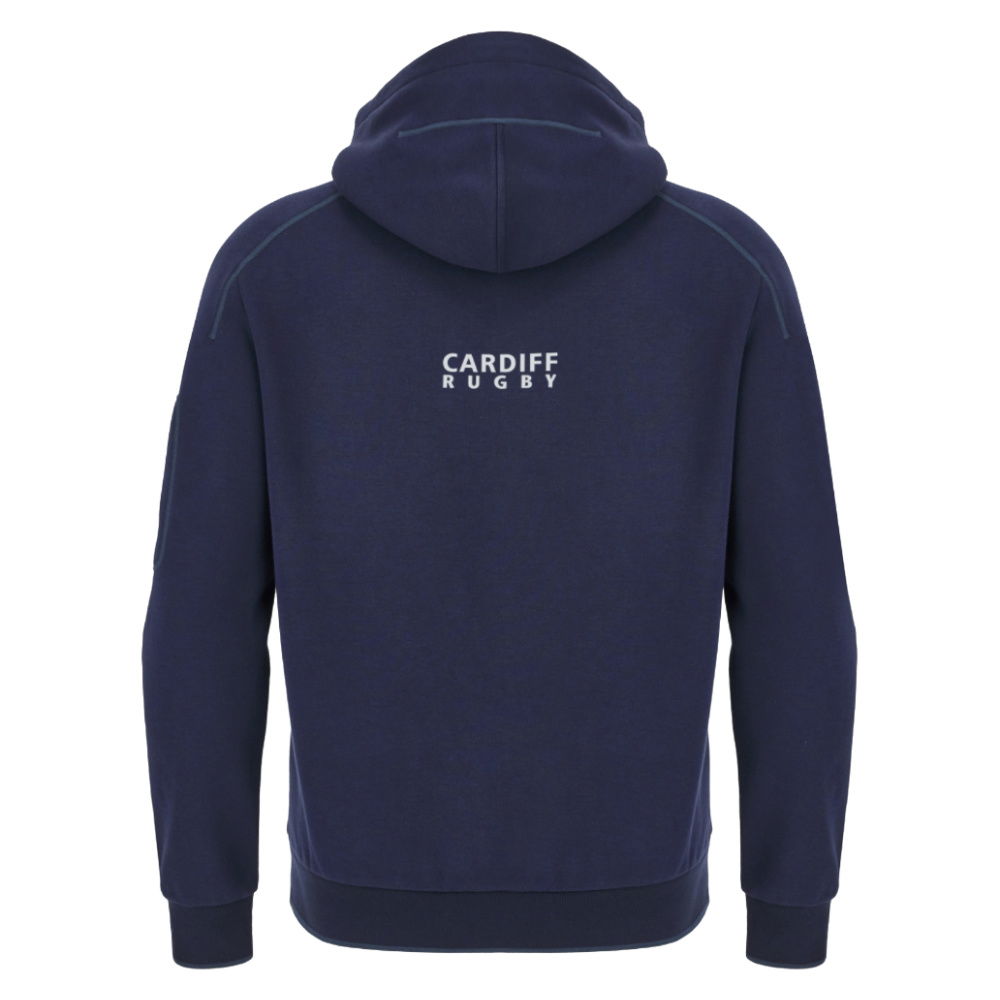 2025-2026 Cardiff Blues Rugby Ath Cotton Hoody (Navy)