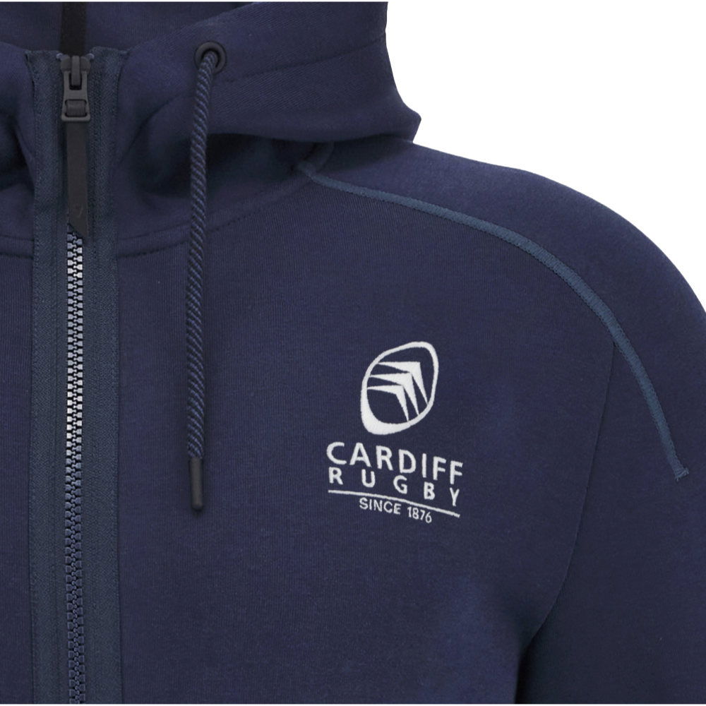 2025-2026 Cardiff Blues Rugby Ath Cotton Hoody (Navy)