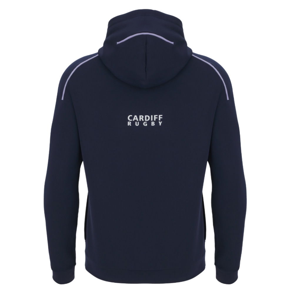 2025-2026 Cardiff Blues Warm Up Ath Full Zip Hoodie (Black)