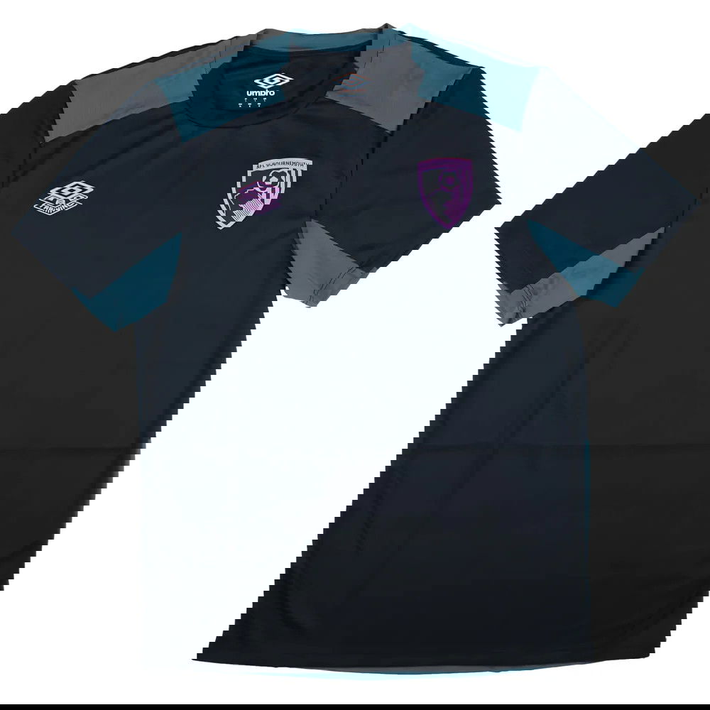 2025-2026 Bournemouth Pro Training Tee (Blueberry) (Your Name)