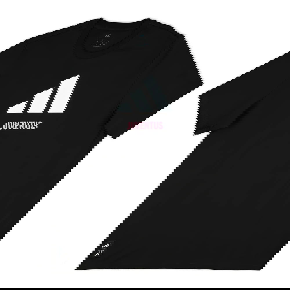 2025-2026 Juventus Seasonal Graphic Tee (Black) (Your Name)
