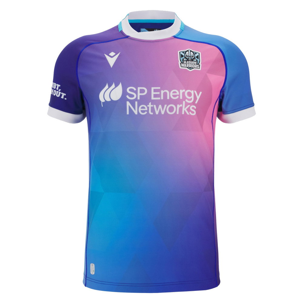 2025-2026 Glasgow Warriors Rugby Training Jersey (Blue) (Your Name)