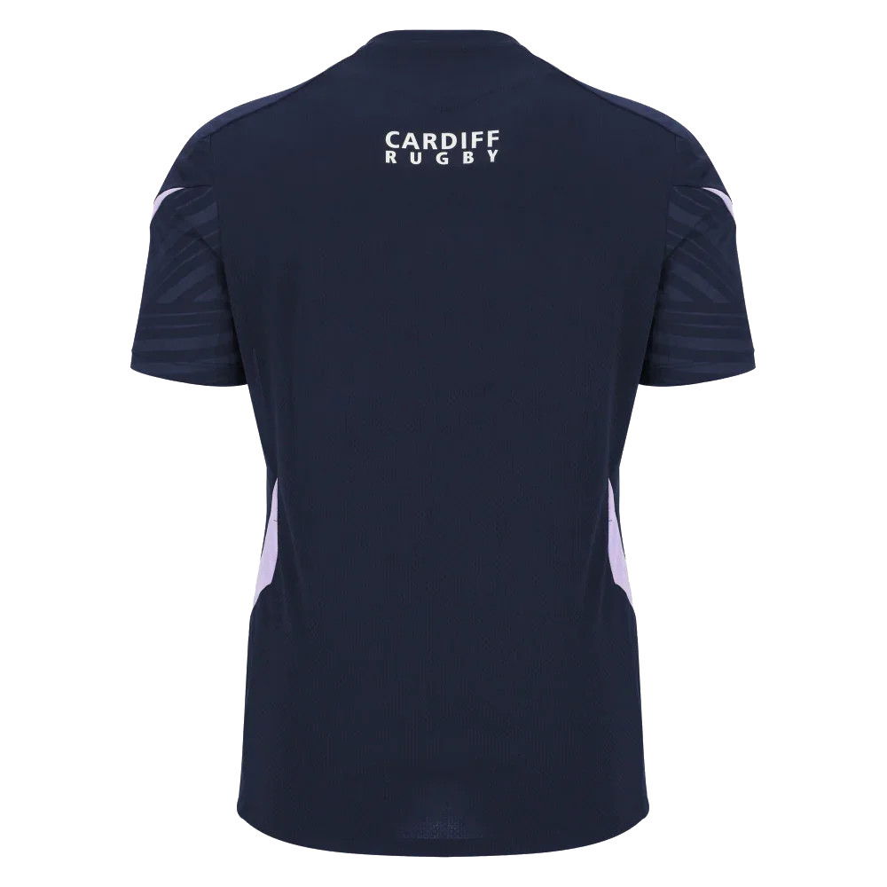 2025-2026 Cardiff Rugby Training Poly T-Shirt (Navy)