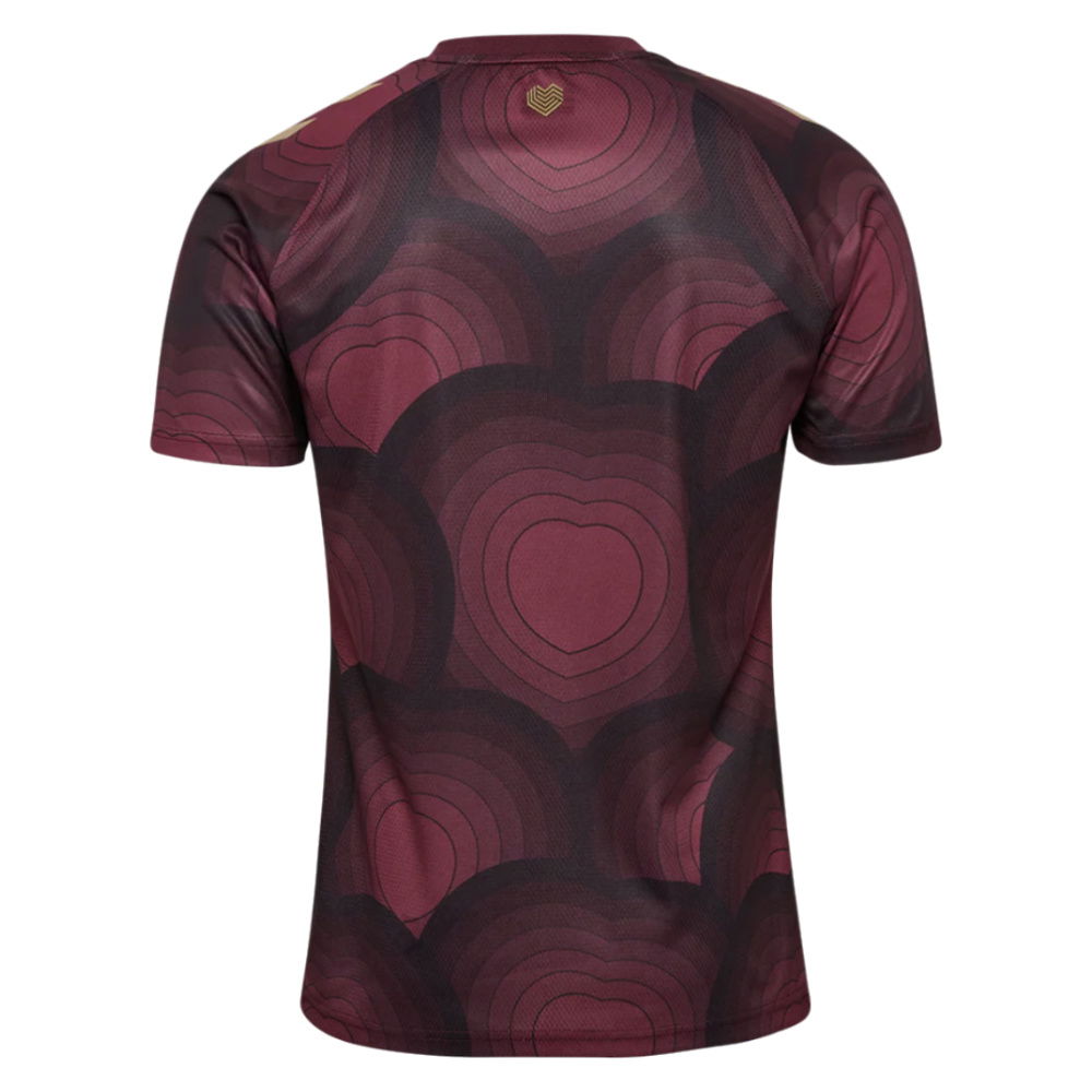 2025-2026 Hearts Home Pre Match Shirt (Maroon)