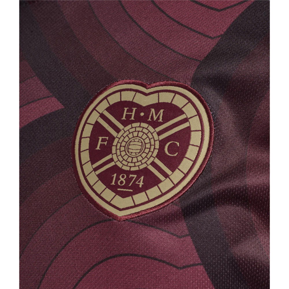 2025-2026 Hearts Home Pre Match Shirt (Maroon)