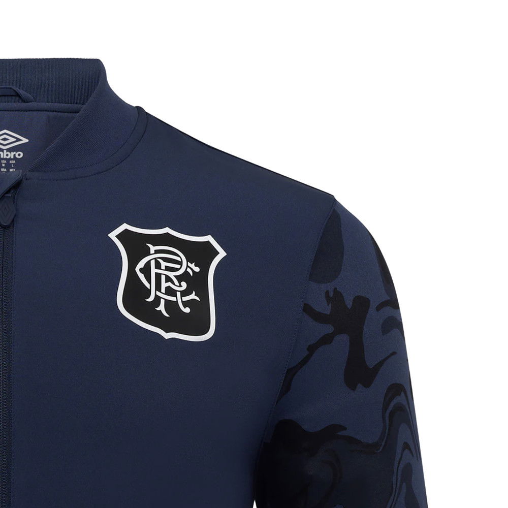 2025-2026 Rangers Third Pre Match Jacket (Indigo)