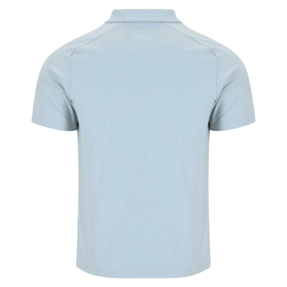 2025-2026 Leinster Rugby Short Sleeve Travel Polo Shirt (Grey Marl)