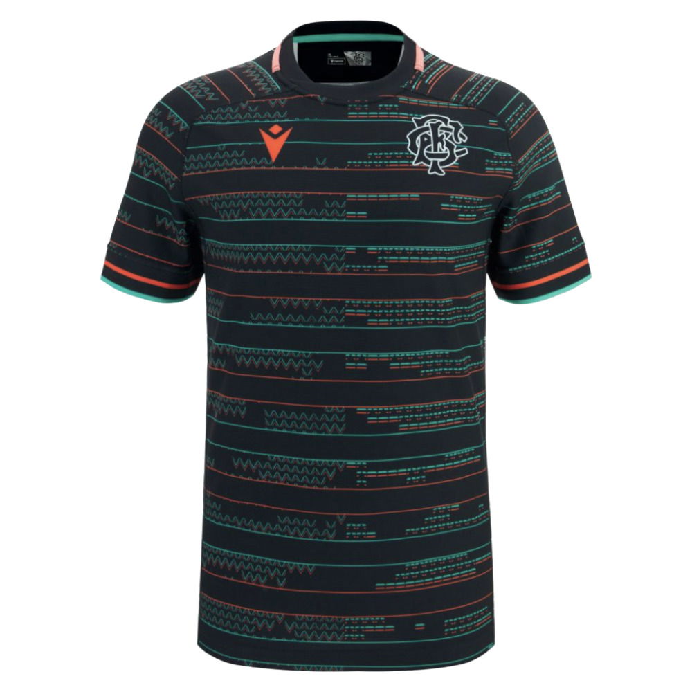 2025-2026 Barbarians Rugby Training Jersey (Black) (Your Name)