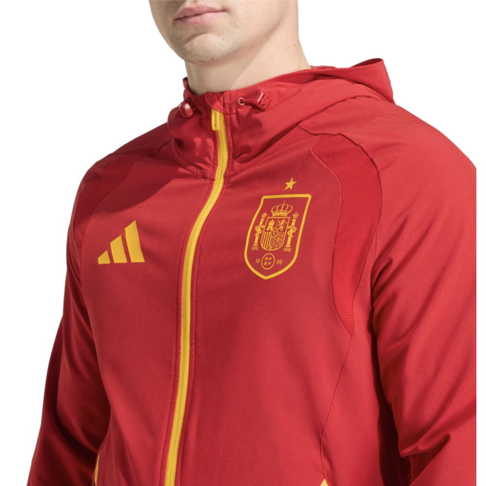 2026-2027 Spain Travel Full Zip Windbreaker (Red)
