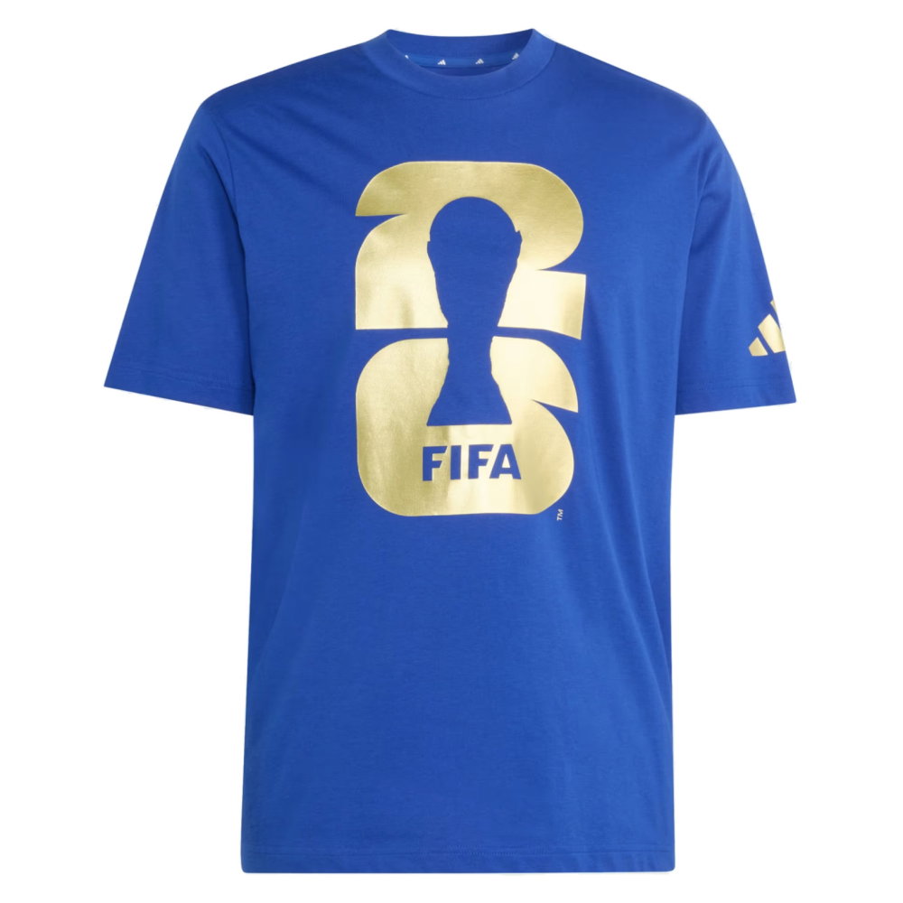 FIFA World Cup 2026 Official Emblem T-Shirt (Blue) (Your Name)