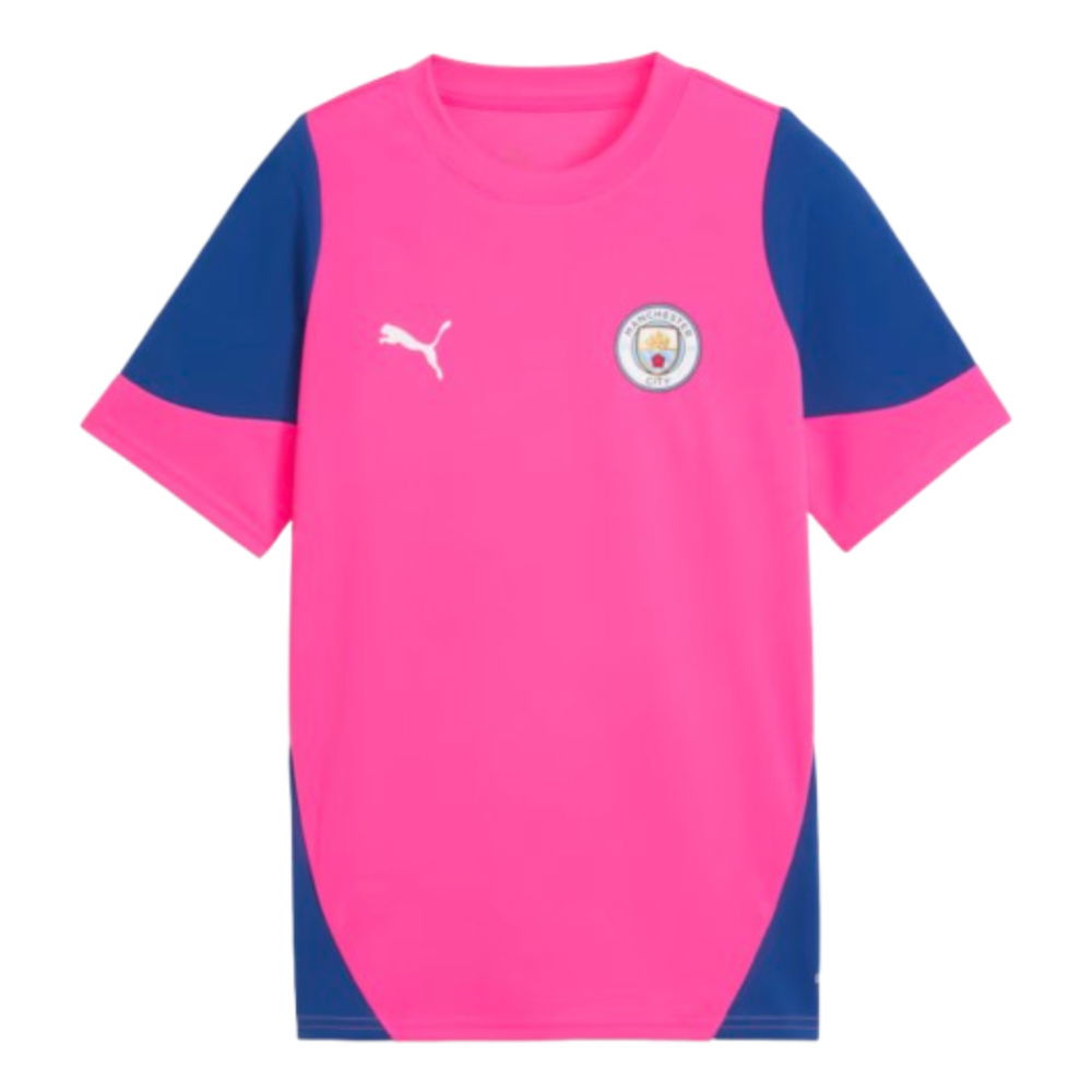 2025-2026 Man City Training Jersey (Fluro Pink) - Kids (Khusanov 45)