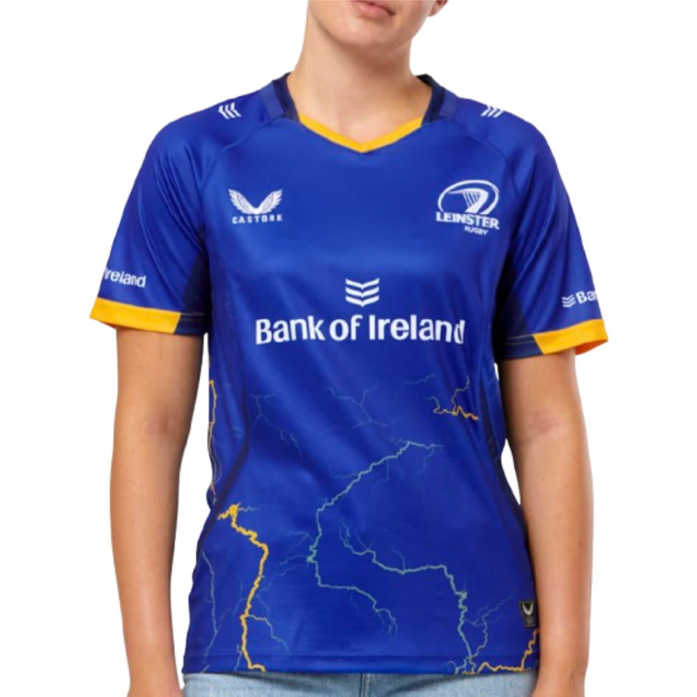 2025-2026 Leinster Home Shirt (Surf The Web) - Womens (Your Name)