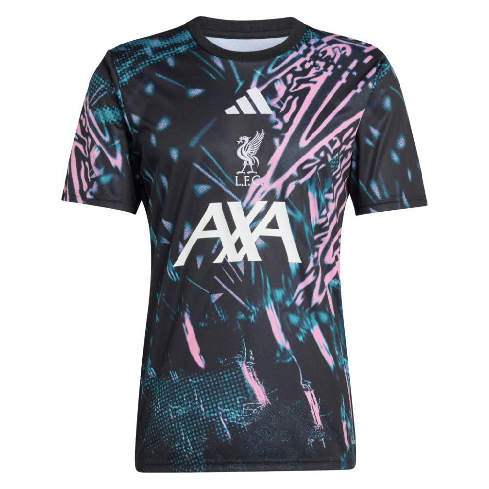 2025-2026 Liverpool Pre Match Shirt (Black) (M.Salah 11)