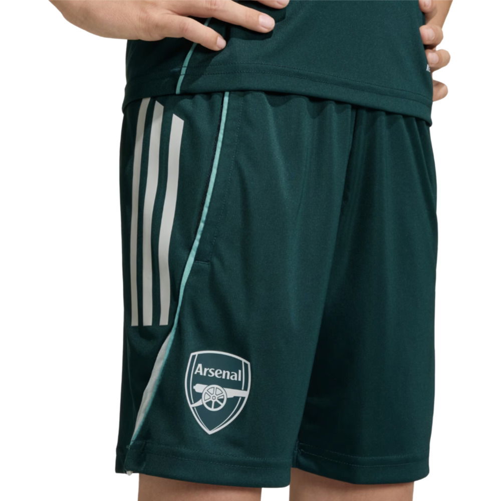 2025-2026 Arsenal Training Shorts (Aurora Ivy) - Kids