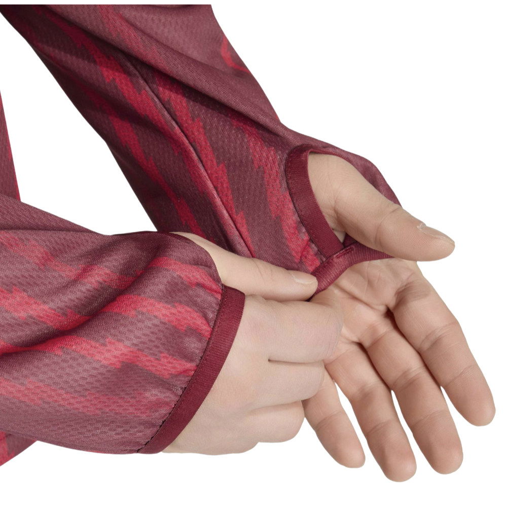 2025-2026 Arsenal Pre-Match Warm Up Top (Burgundy)