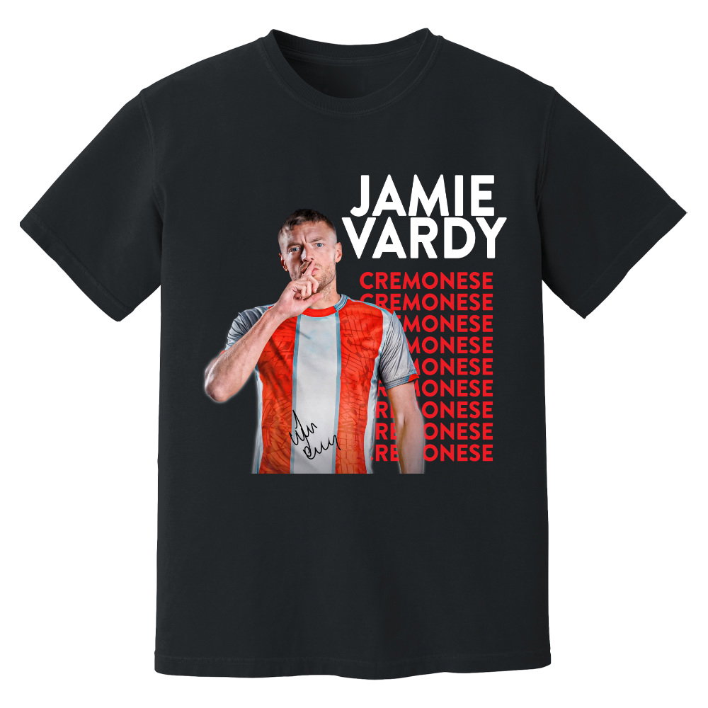 Jamie Vardy Cremonese New Signing T-Shirt (Black)