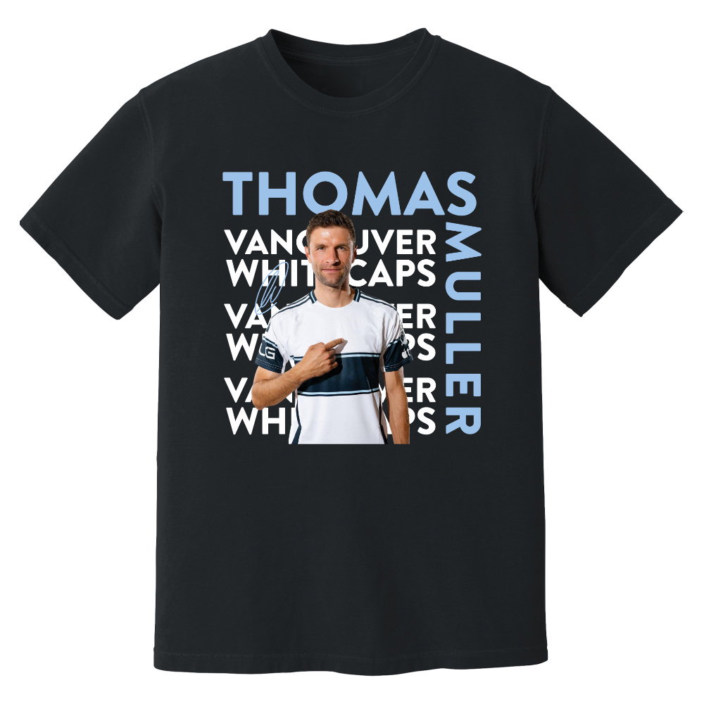 Thomas Muller Vancouver Whitecaps New Signing T-Shirt (Black)