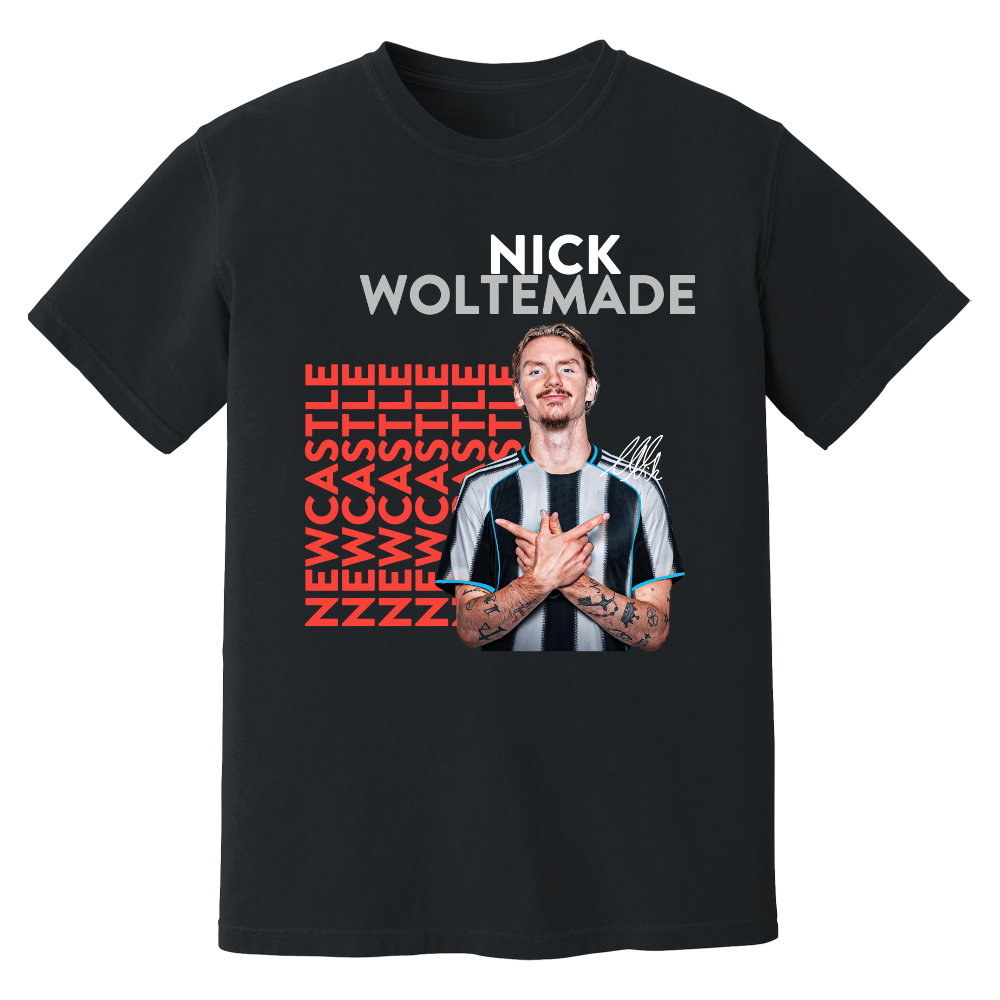 Nick Woltemade Newcastle United New Signing T-Shirt (Black)