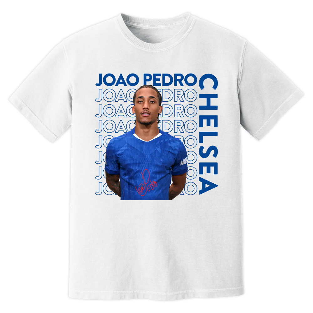 Joao Pedro Chelsea New Signing T-Shirt (White)