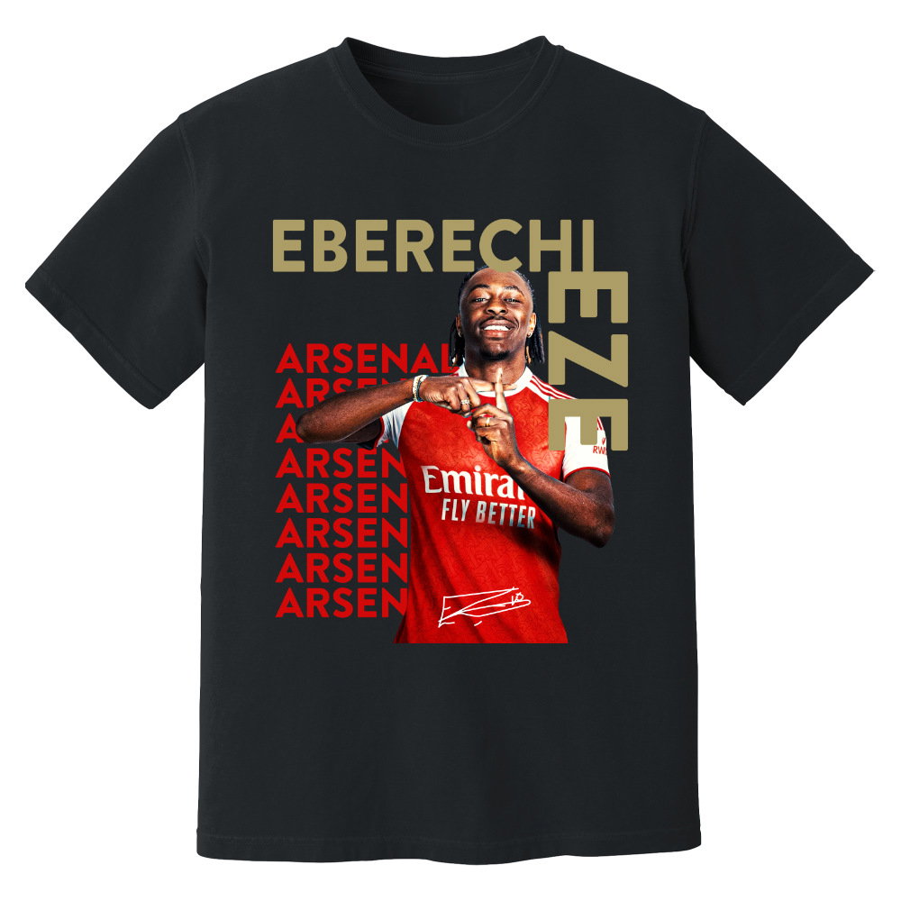 Eberechi Eze Arsenal New Signing T-Shirt (Black)