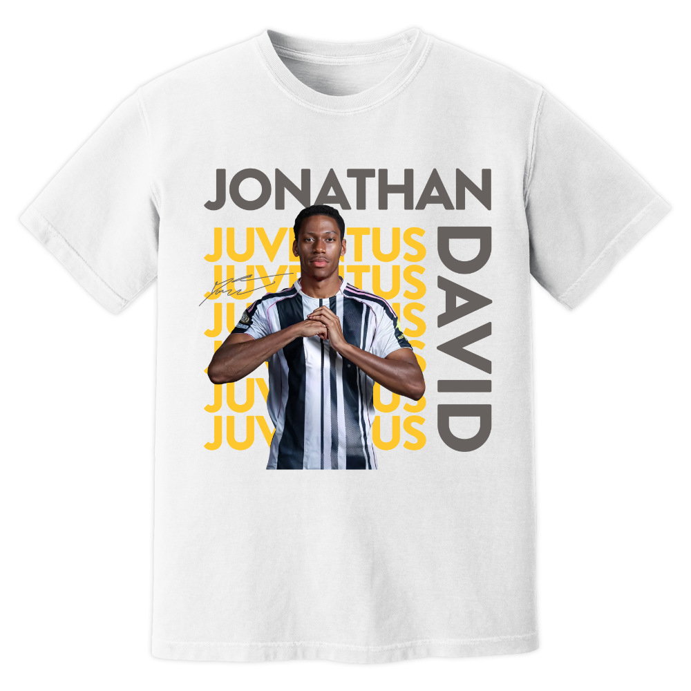 Jonathan David Juventus New Signing T-Shirt (White)