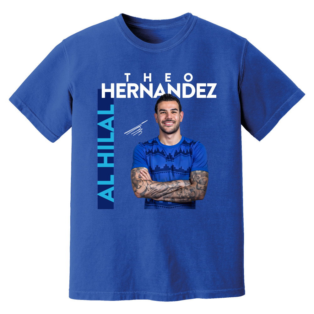Theo Hernandez Al Hilal New Signing T-Shirt (Blue)