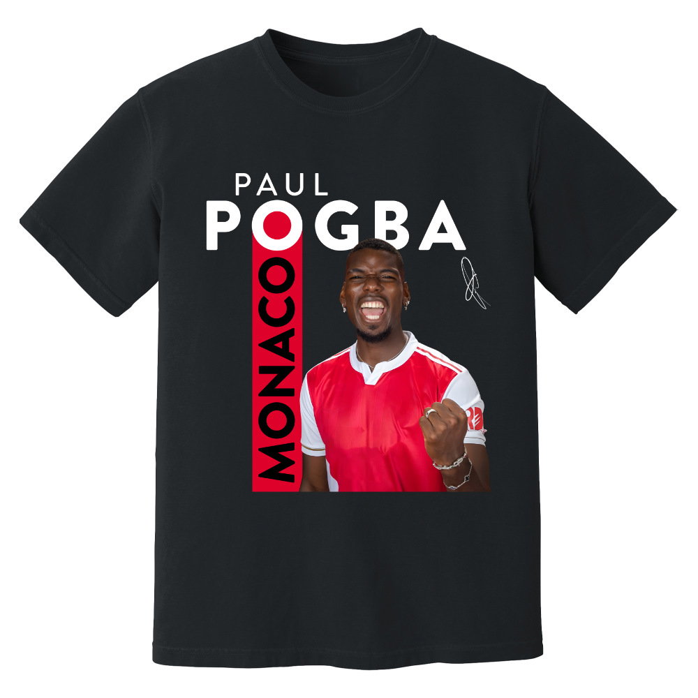 Paul Pogba Monaco New Signing T-Shirt (Black)