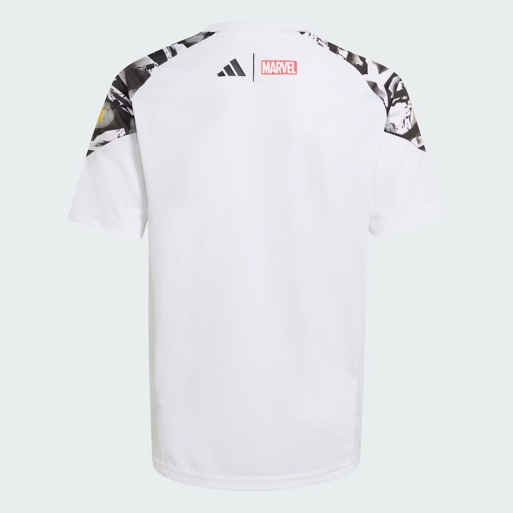 2025-2026 Real Madrid Marvel Avengers Training Shirt (White) - Kids