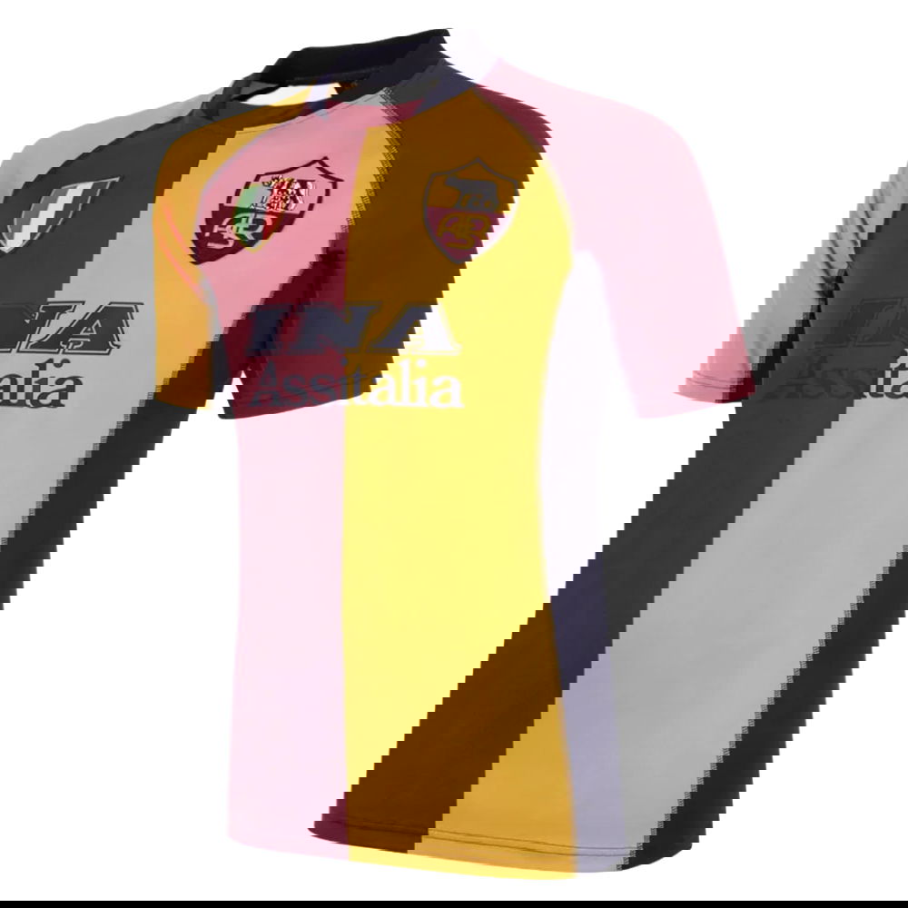 2001-2002 Roma European Retro Football Shirt (De Rossi 27)