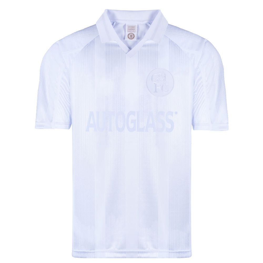 Chelsea 1998 Blank Out Retro Football Shirt (White) (Your Name)