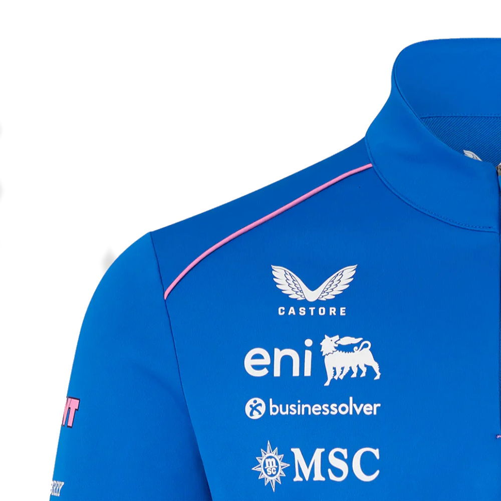 2026 Official Alpine F1 Team Quarter Zip Midlayer (Lapis Blue)