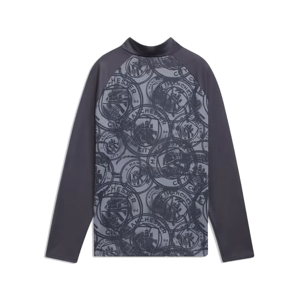 2026 Man City Warm Up 1/4 Zip Top (Gray) - Kids