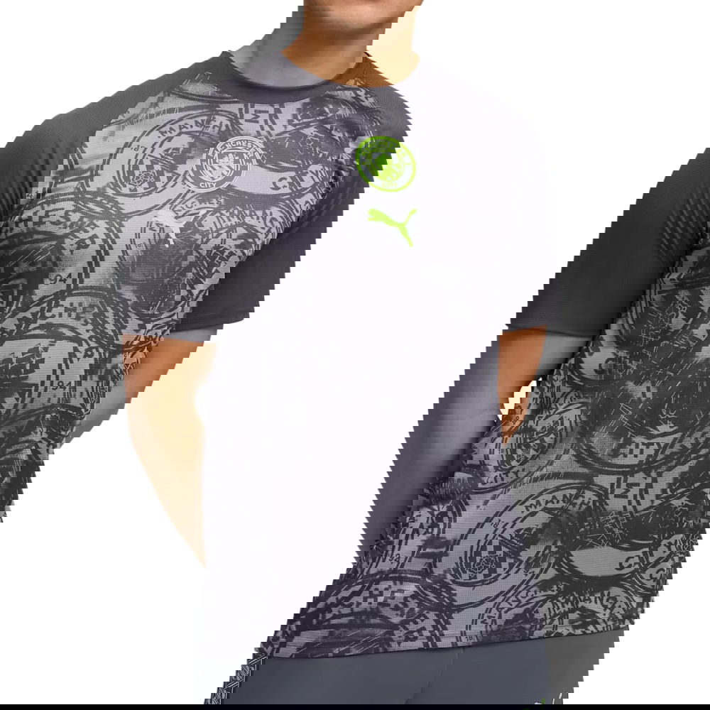 2026 Man City Warm Up Jersey (Gray) (Kelly 9)