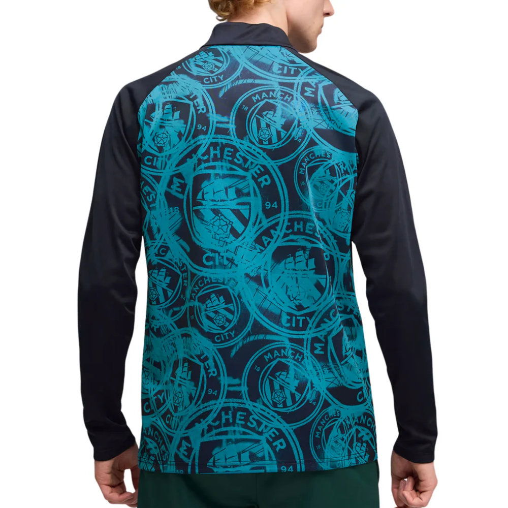 2026 Man City Warm Up 1/4 Zip Top (Deep Navy)